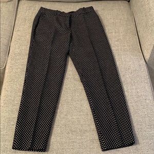 Polka dot wool pants